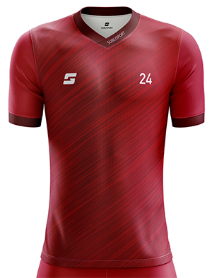 Koszulka Piłkarska Sublimowana RED01 Vneck