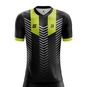 Koszulka Piłkarska Sublimowana Black01 Vneck