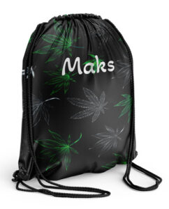 workrplecak, marihuanna, worek na buty, imię, własny nadruk