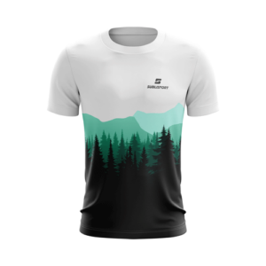 koszulka góry, las do biegania, na zamówienie