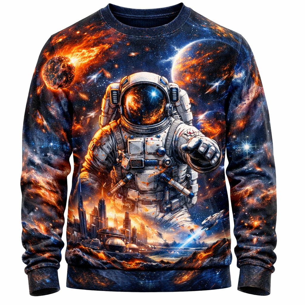 Bluza CREW NECK sportowa Full Print z nadrukiem sublimacyjnym dla drużyny sportowej – personalizowana bluza klubowa sublimowana Sublisport